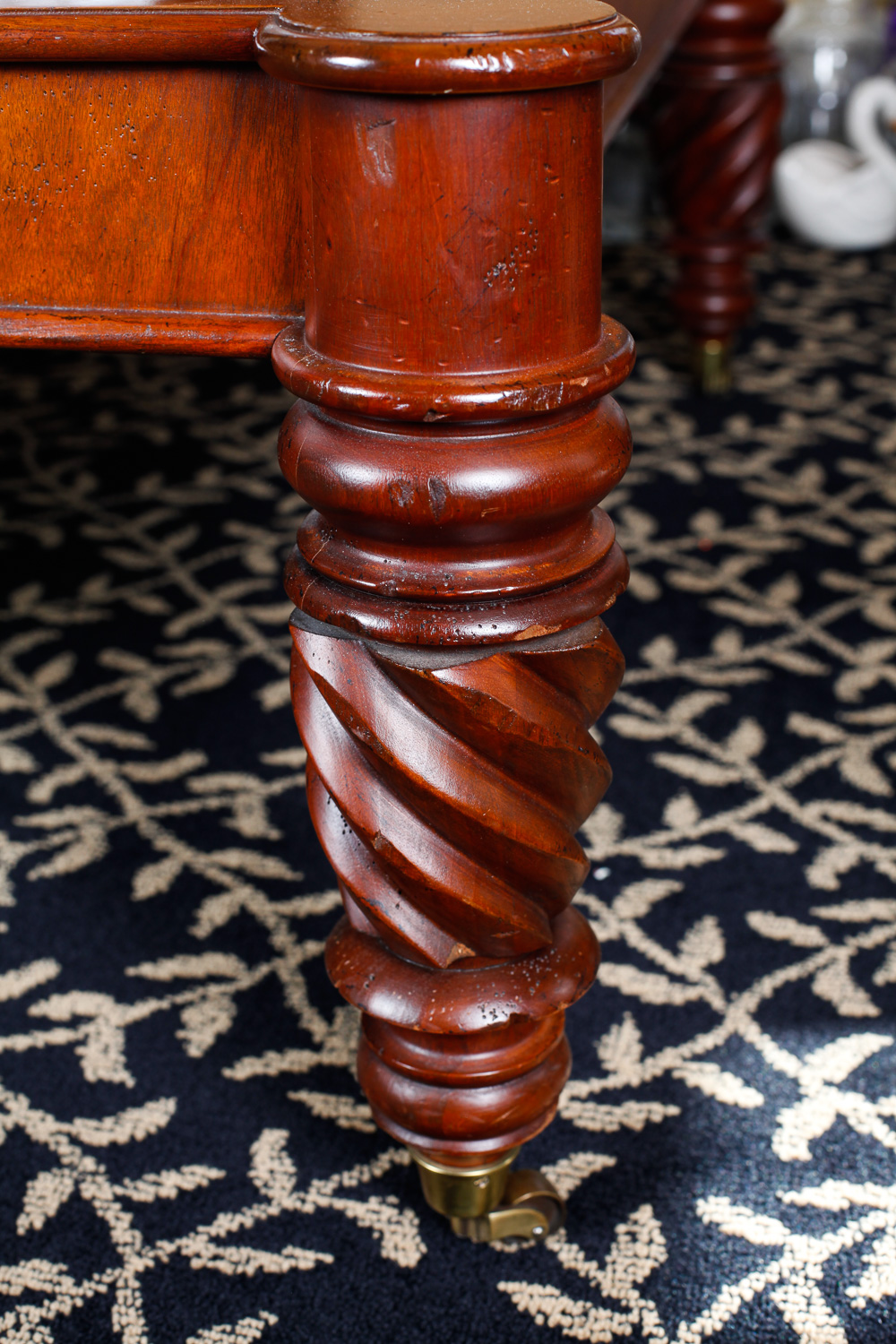 Baker Furniture Milling Road West Indies Flame Walnut Coffee Table