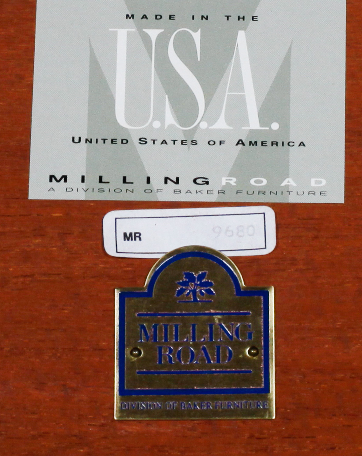 Baker Furniture Milling Road West Indies Flame Walnut Coffee Table