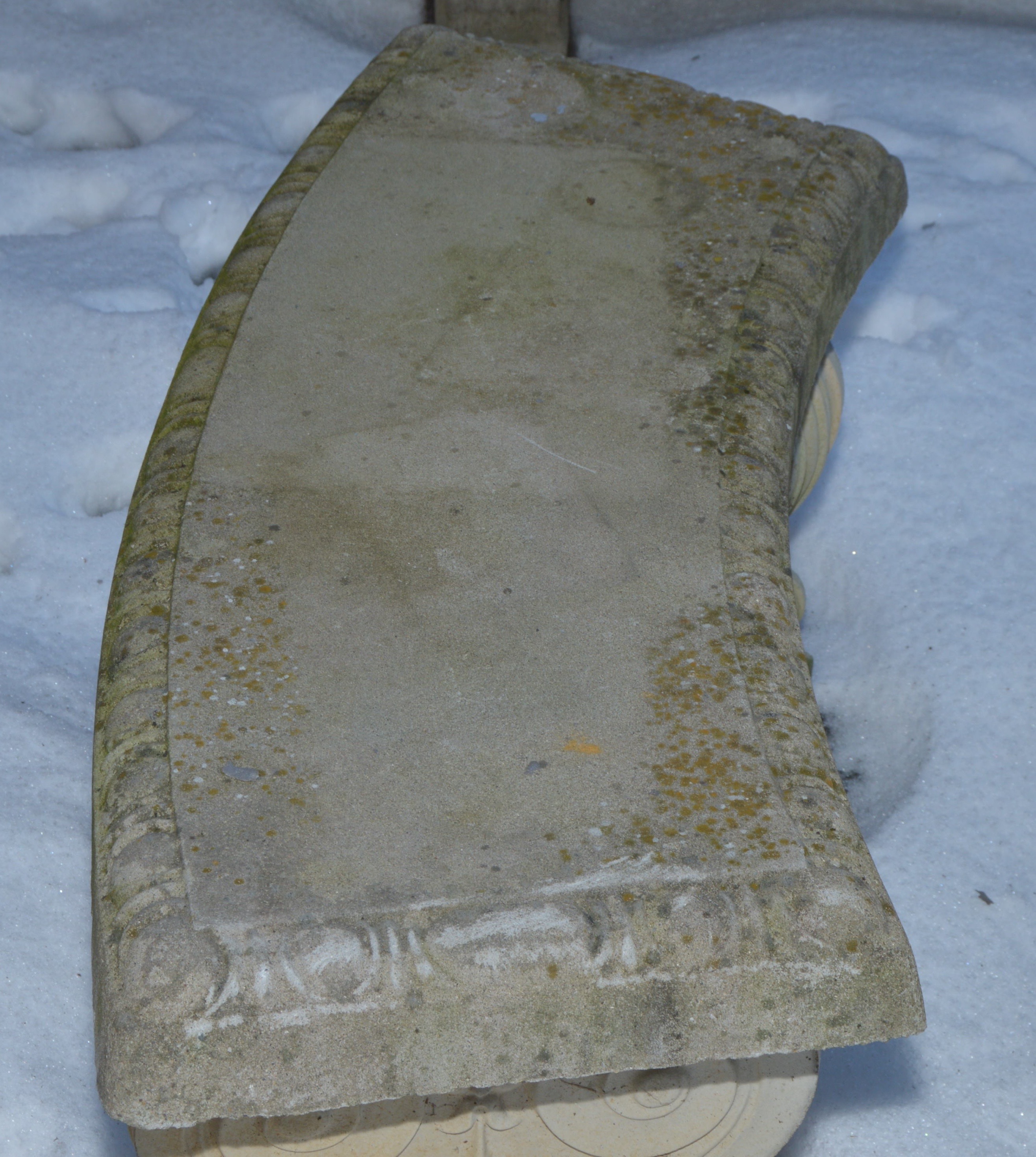 Concrete Garden Table and Bench Set