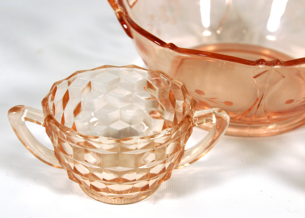 Assortment of Pink Serving Items