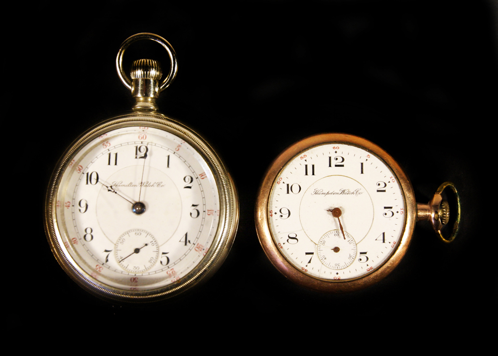 Pair of Hamilton Watch Company Pocket Watches