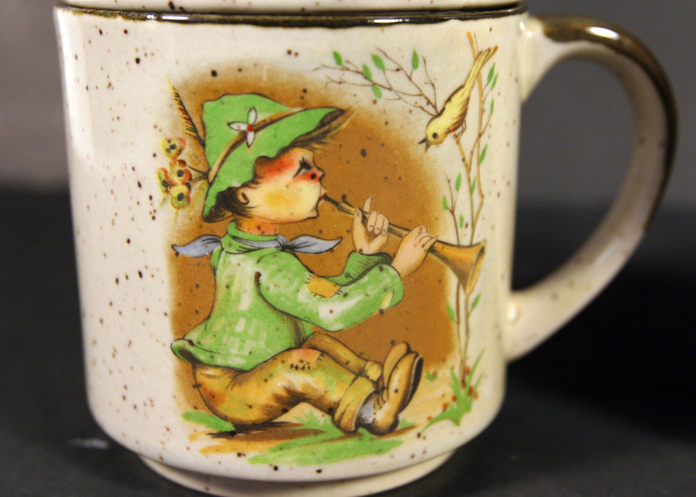 Four Vintage Coffee Mugs