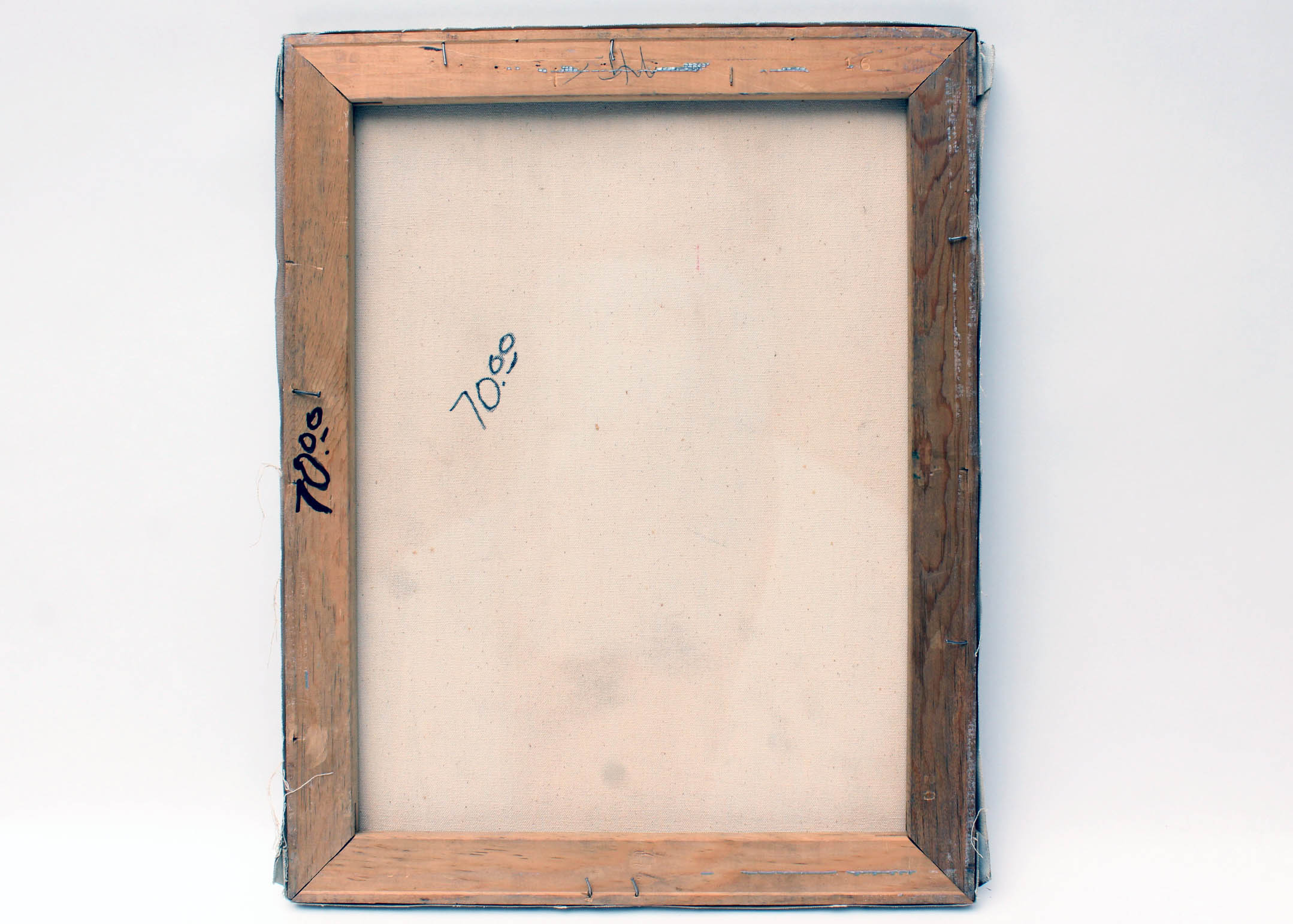 20th Century Signed Heston Oil Painting of a Rabbi