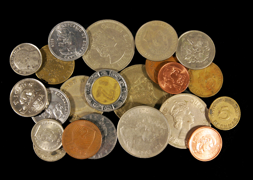 Assortment of International Coins