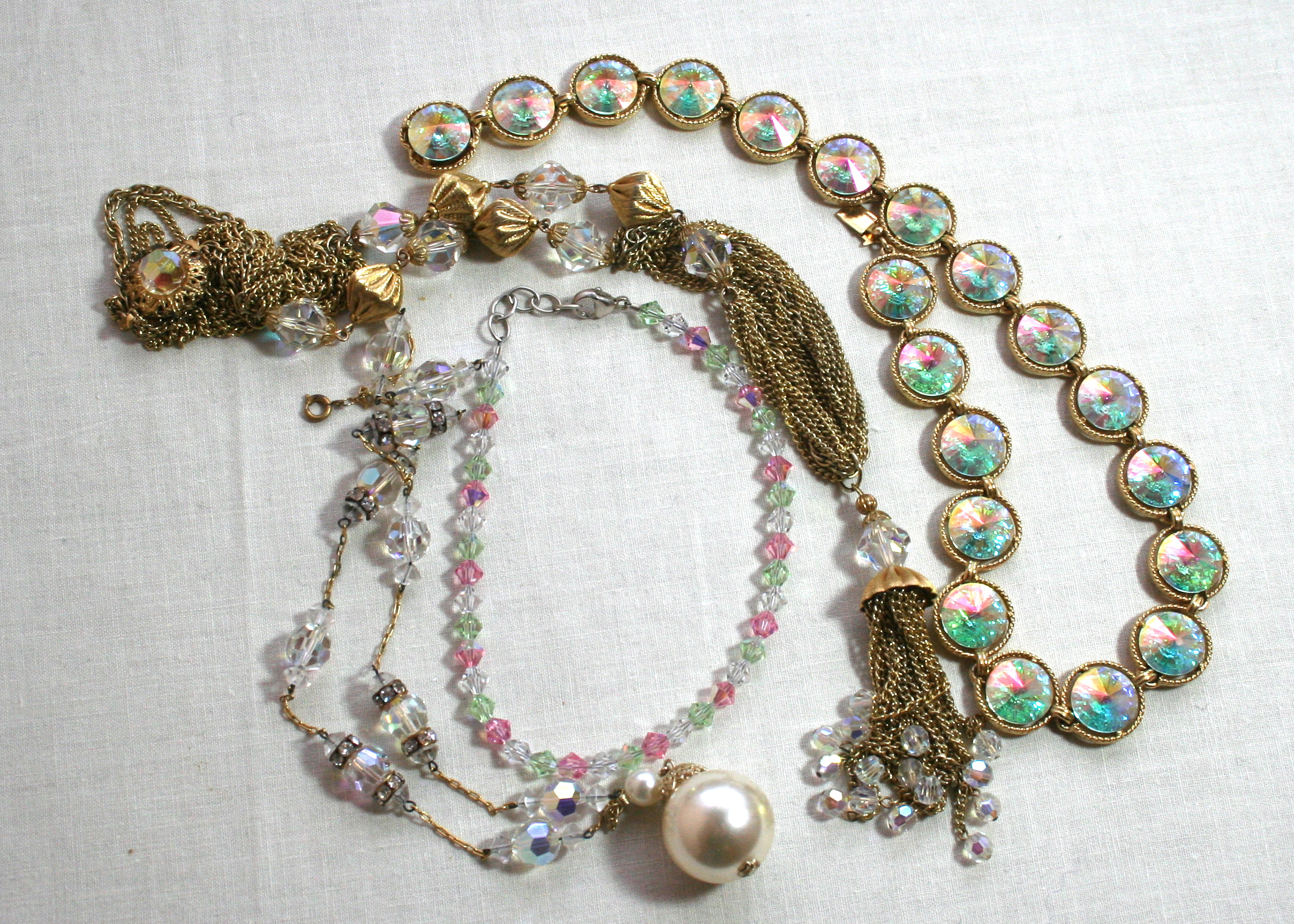 Vintage Earrings and Crystal Costume Jewelry