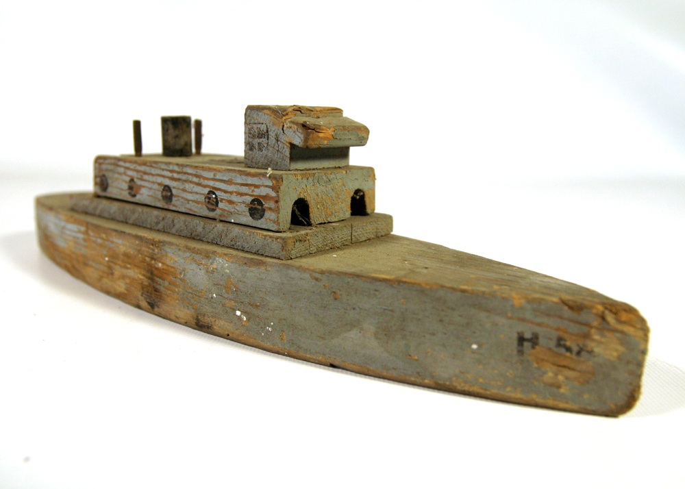 Vintage Wooden Toy Ships