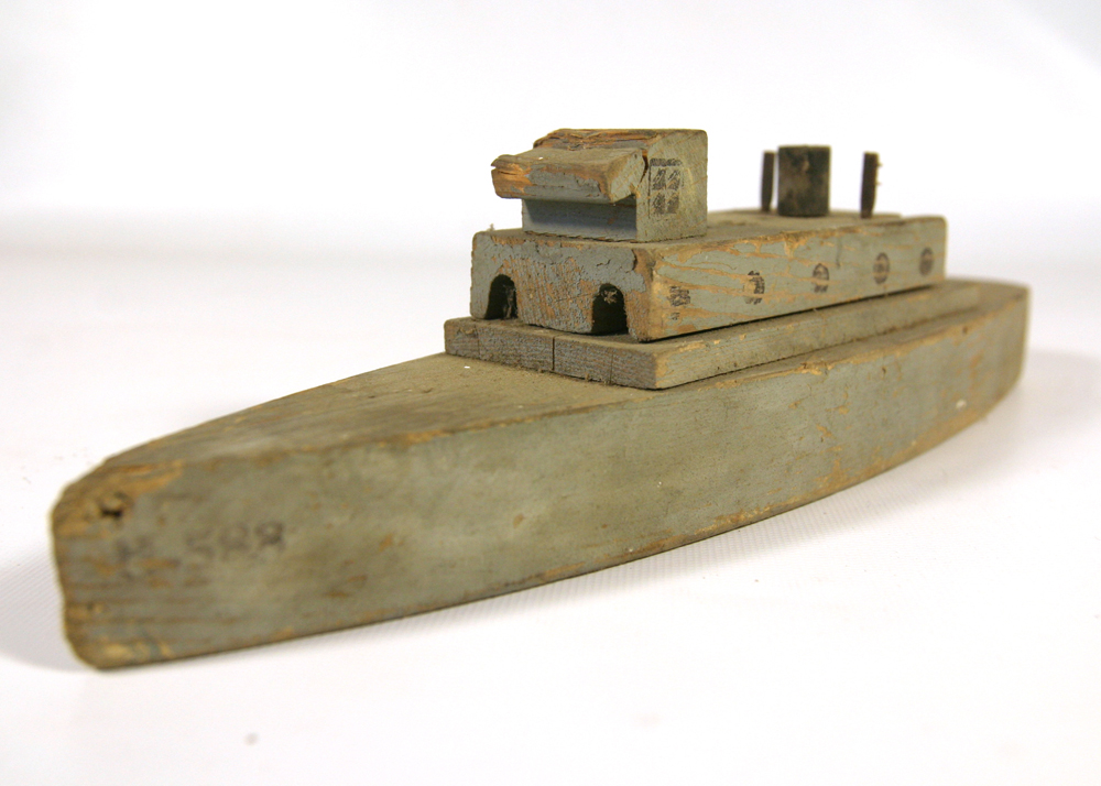 Vintage Wooden Toy Ships