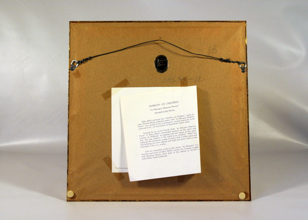 Trio of Limited Edition Edna Hibel Hand-Painted Rosenthal Plates