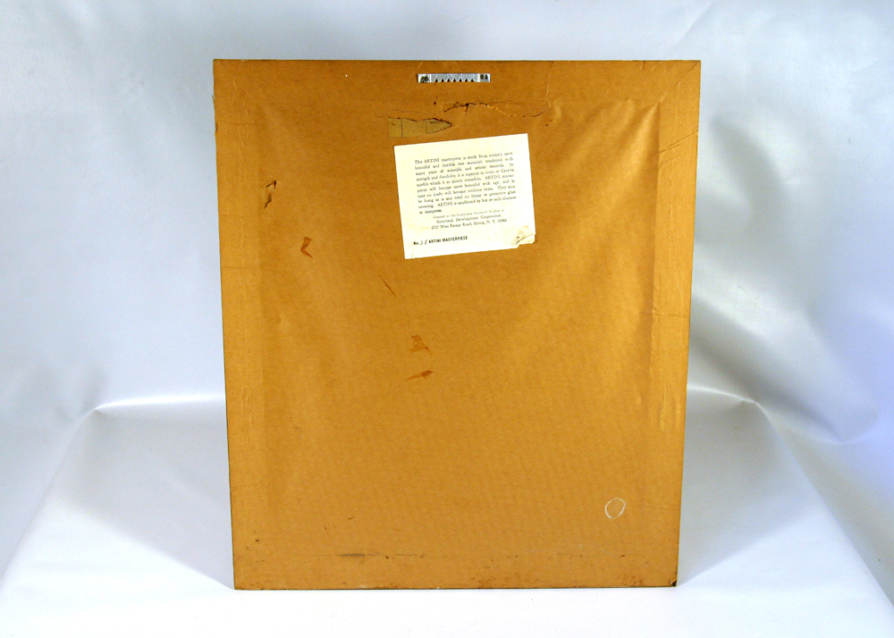 Pair of Vintage Artini Engravings Mounted on Red Velvet