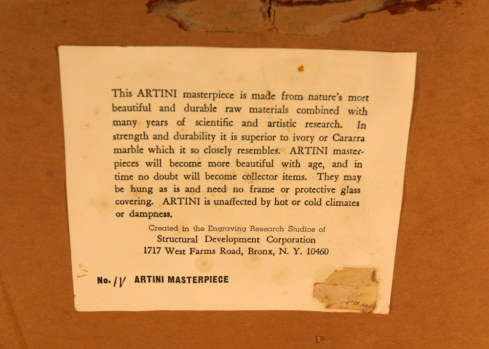 Pair of Vintage Artini Engravings Mounted on Red Velvet