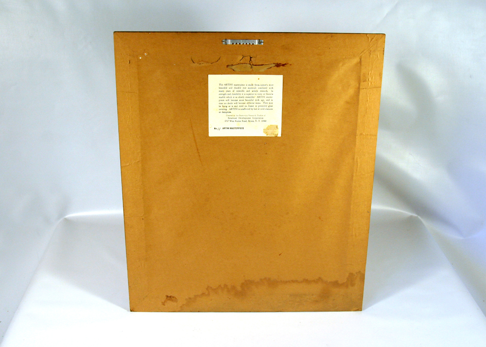 Pair of Vintage Artini Engravings Mounted on Red Velvet