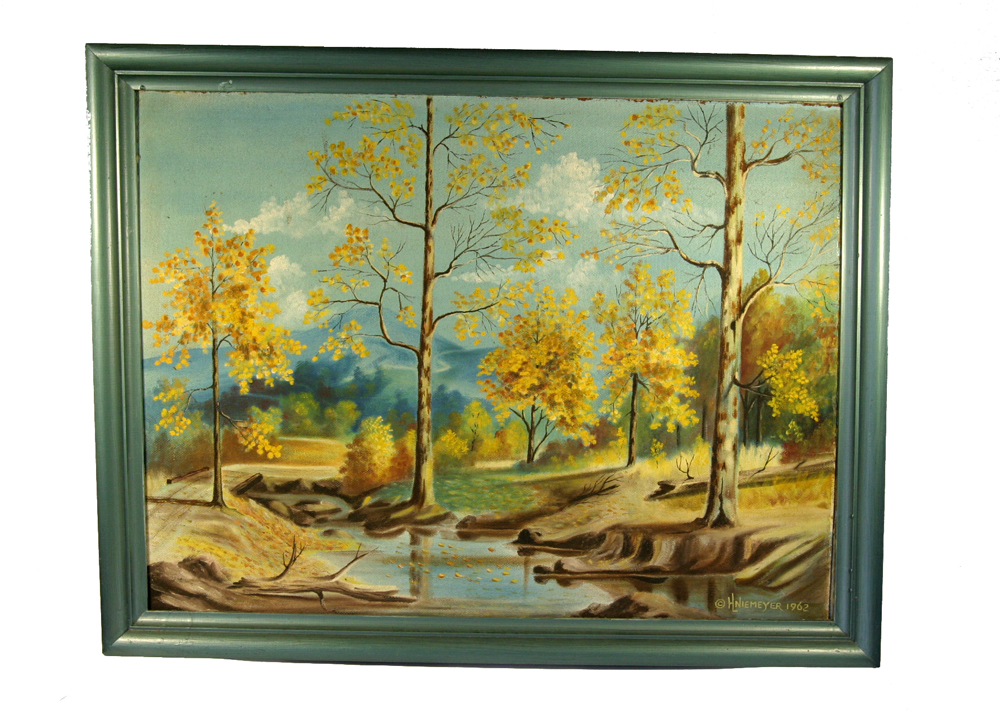 Framed Original Acrylic Painting on Board