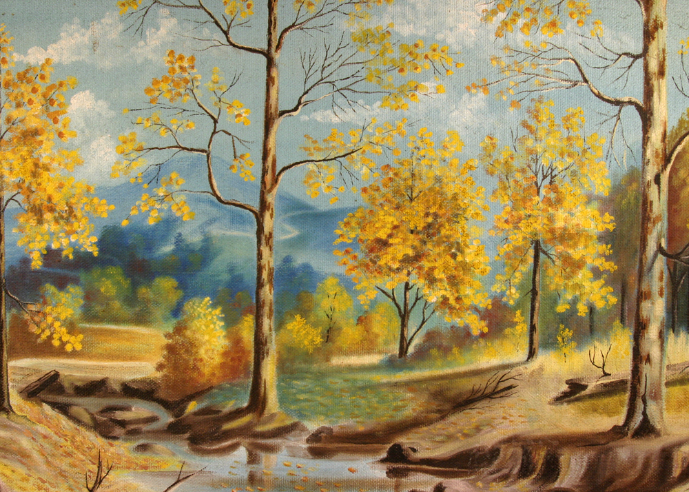 Framed Original Acrylic Painting on Board