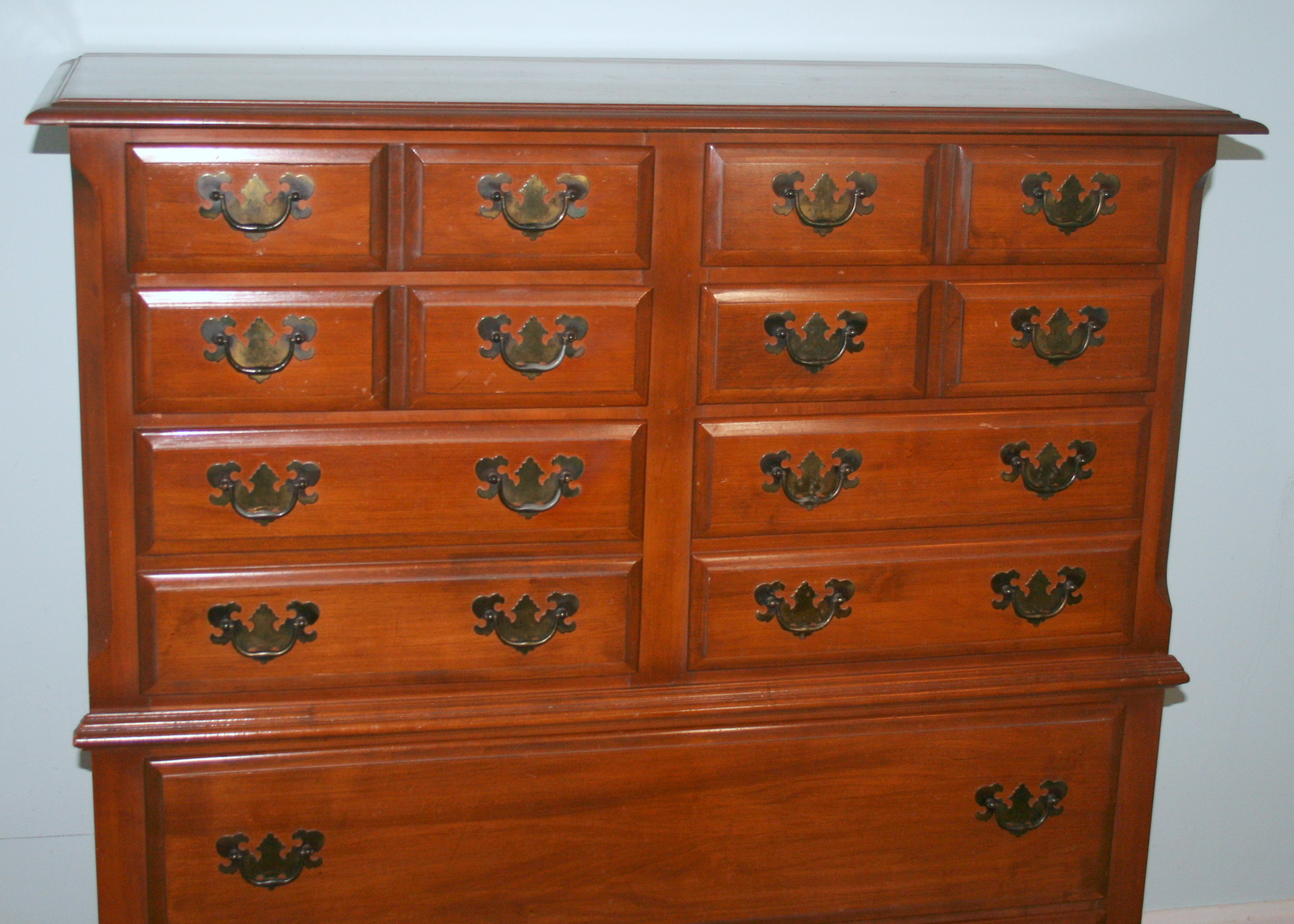 Tall Walnut Chest of Drawers