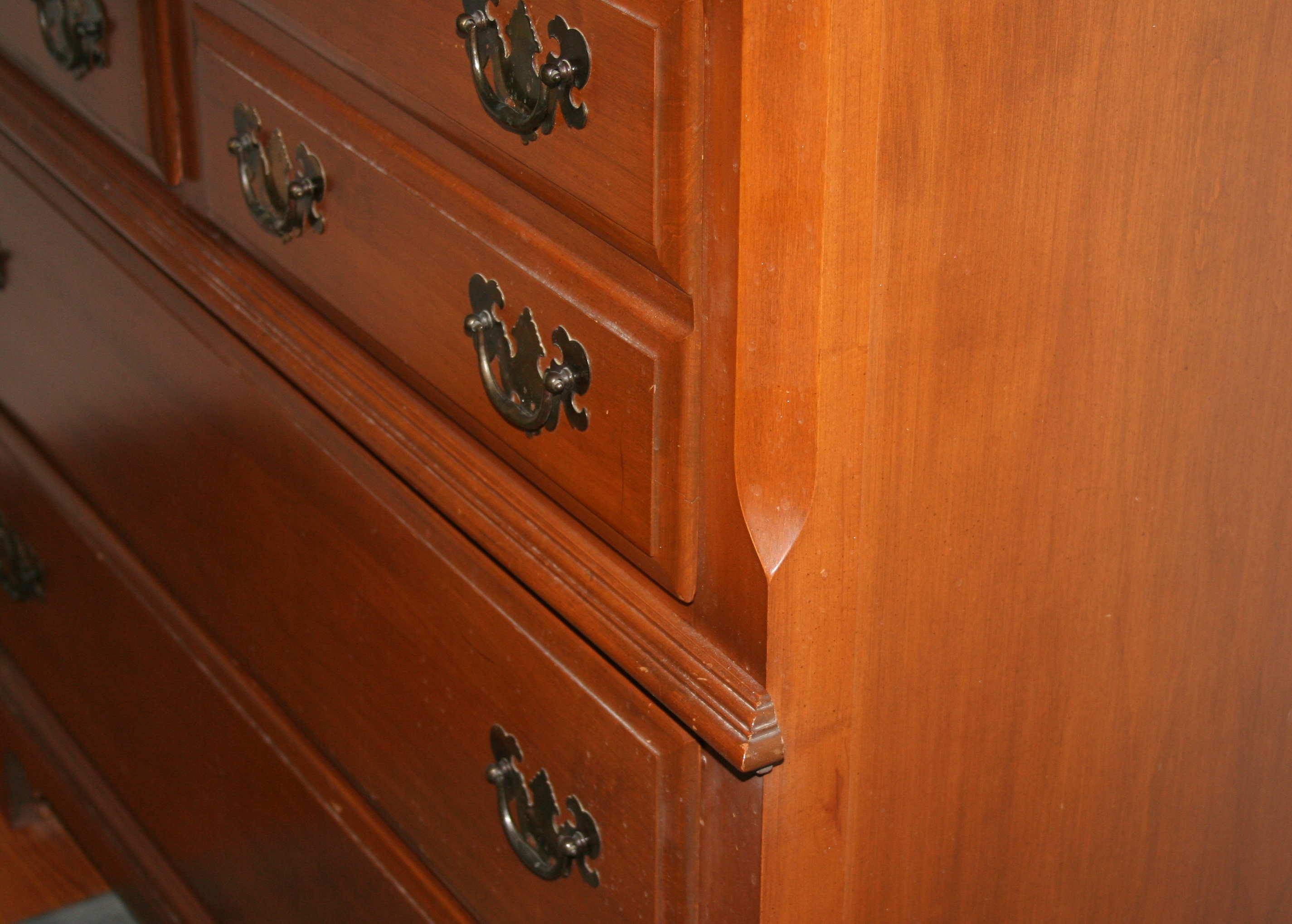 Tall Walnut Chest of Drawers