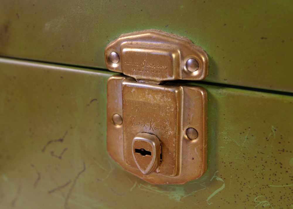 Pair of Metal Filing Containers