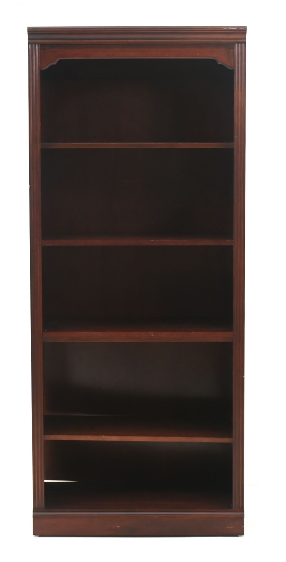 Mahogany Laminate Bookcase and File Cabinet