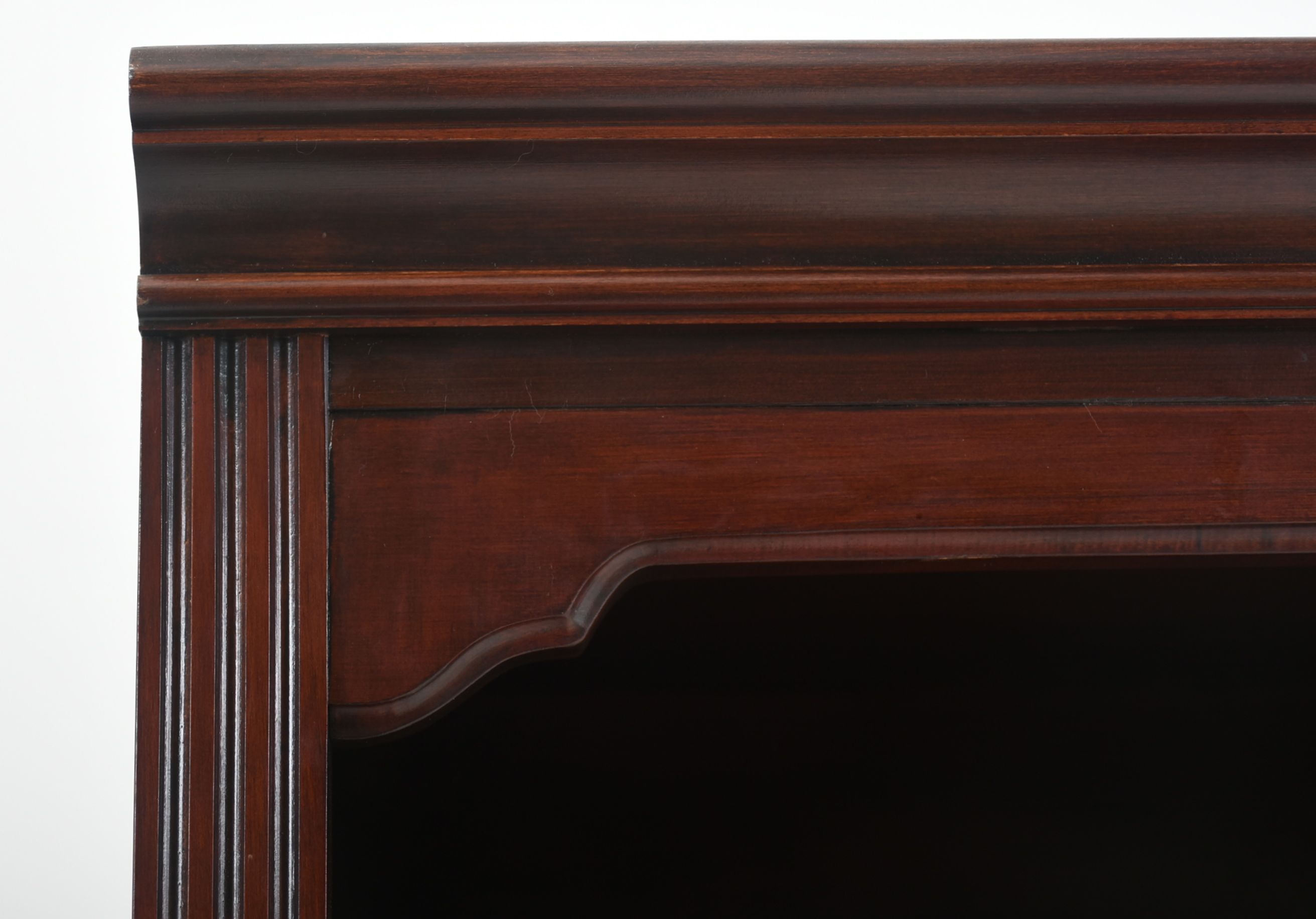 Mahogany Laminate Bookcase and File Cabinet