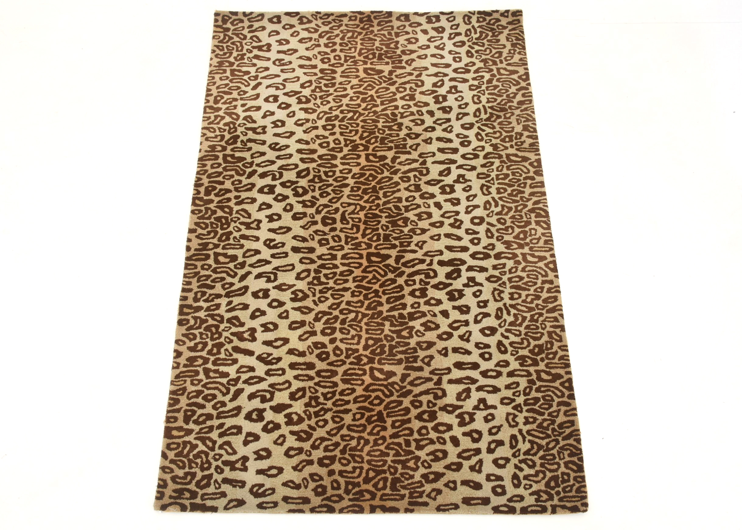 Pottery Barn Cheetah Print Area Rug