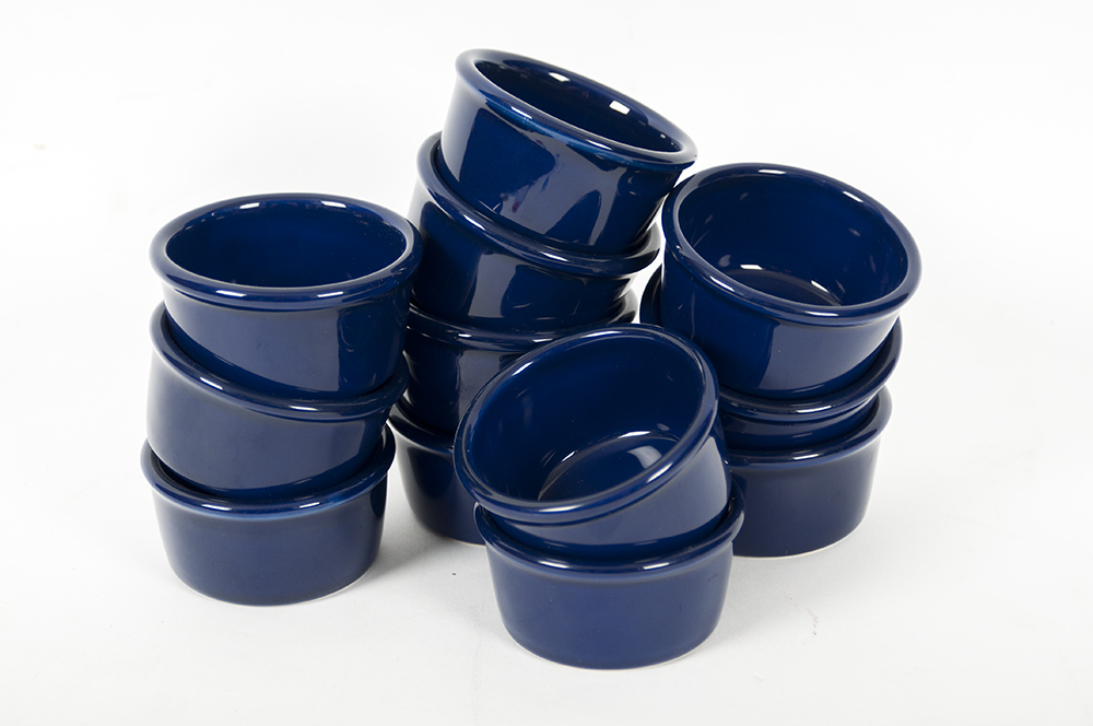 Set of Chantal Cobalt Blue Ramekins