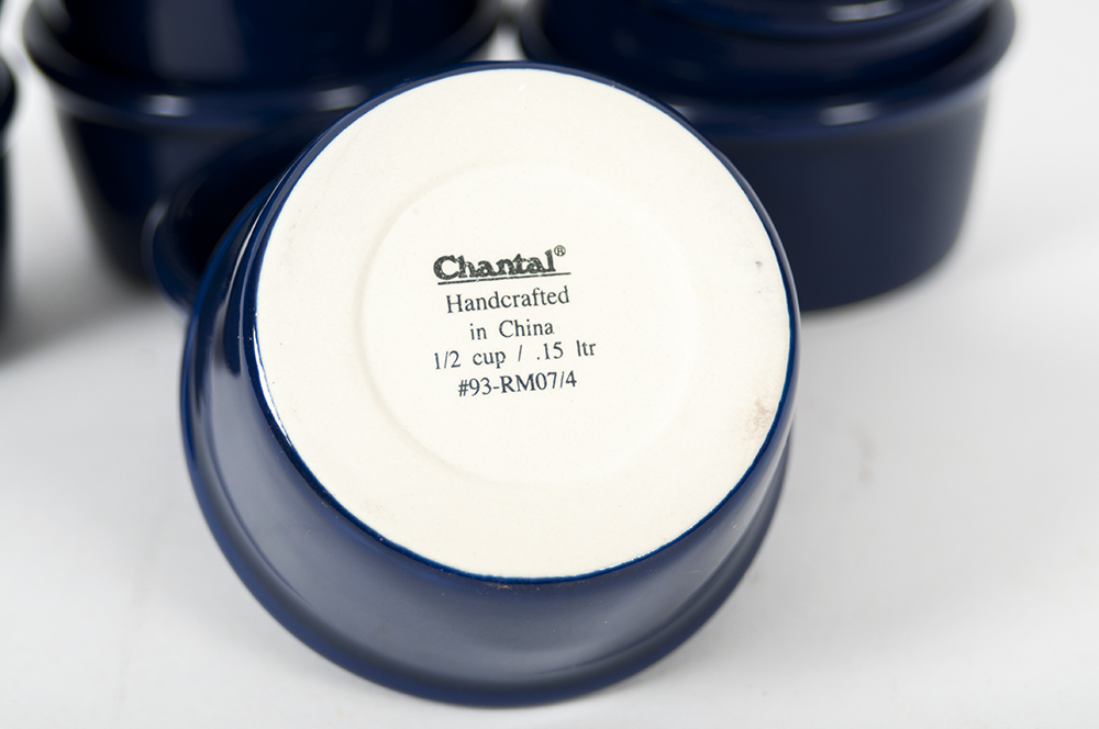 Set of Chantal Cobalt Blue Ramekins