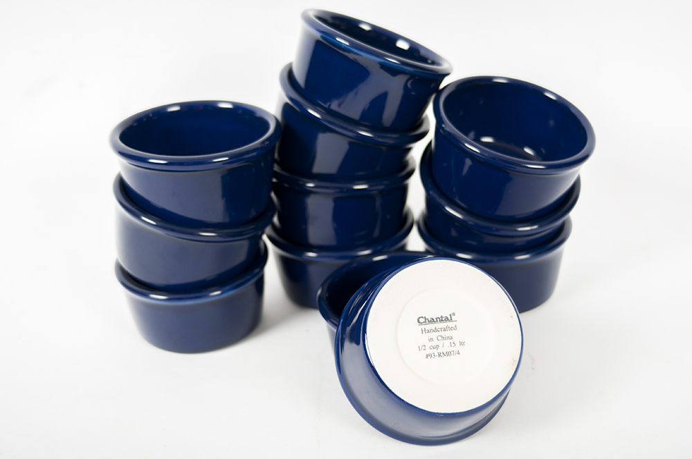 Set of Chantal Cobalt Blue Ramekins