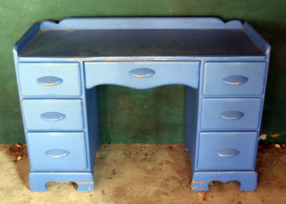 Handmade Blue Desk