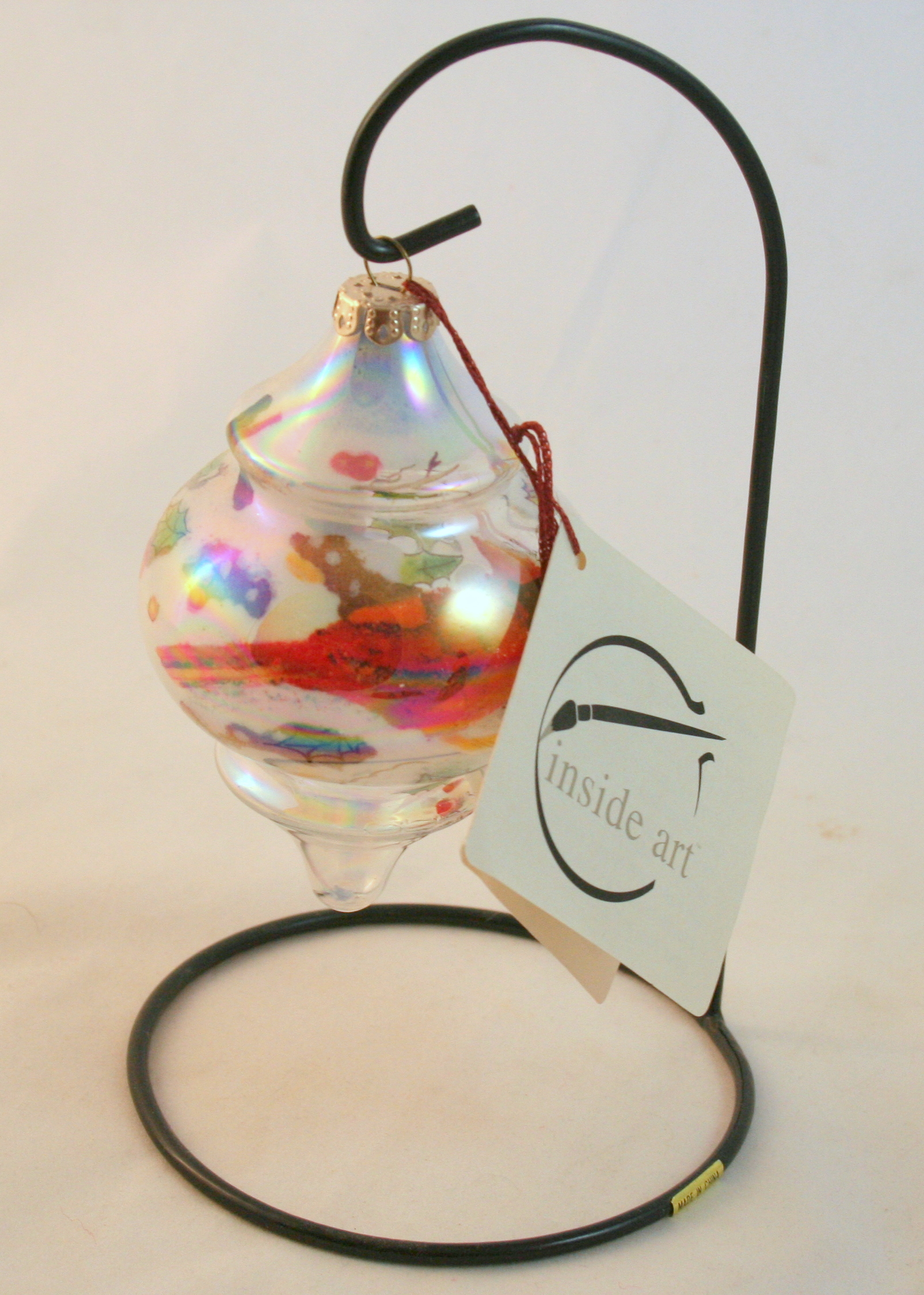 Gorham Hummingbird and Cardinals and Painted Ornament