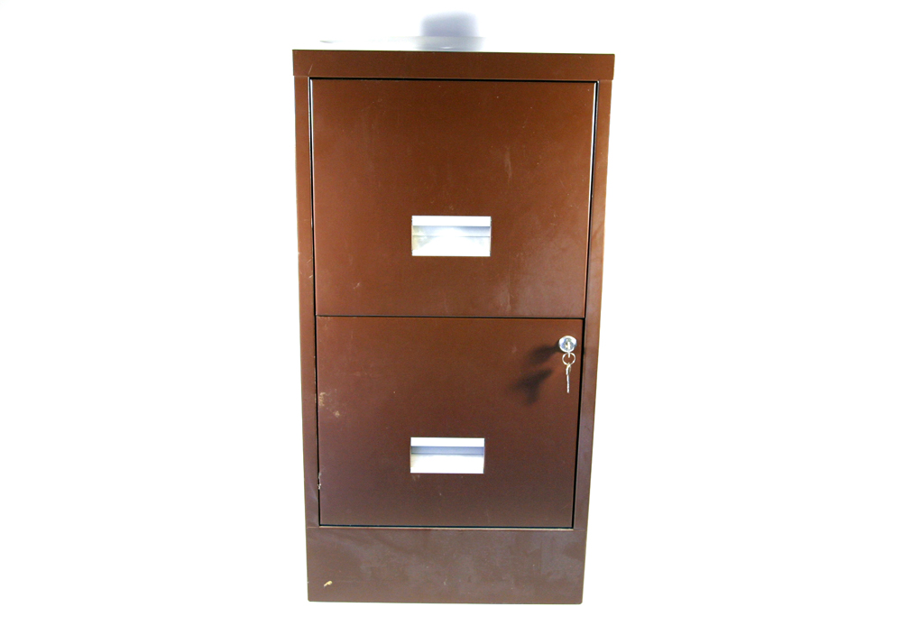 Two Drawer Metal Filing Cabinet