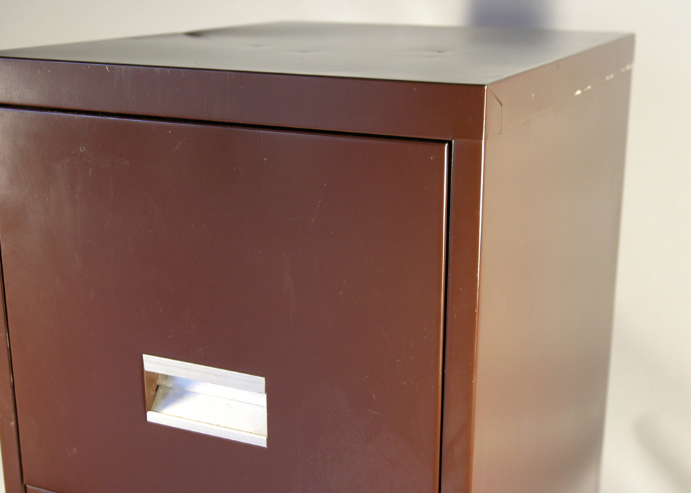 Two Drawer Metal Filing Cabinet