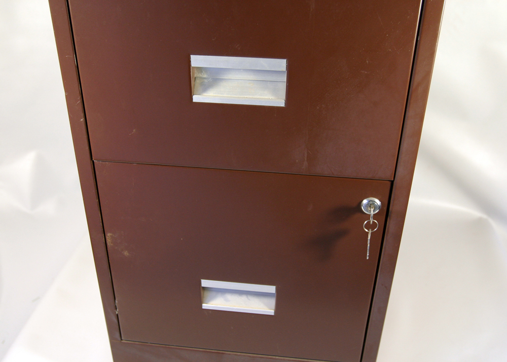 Two Drawer Metal Filing Cabinet