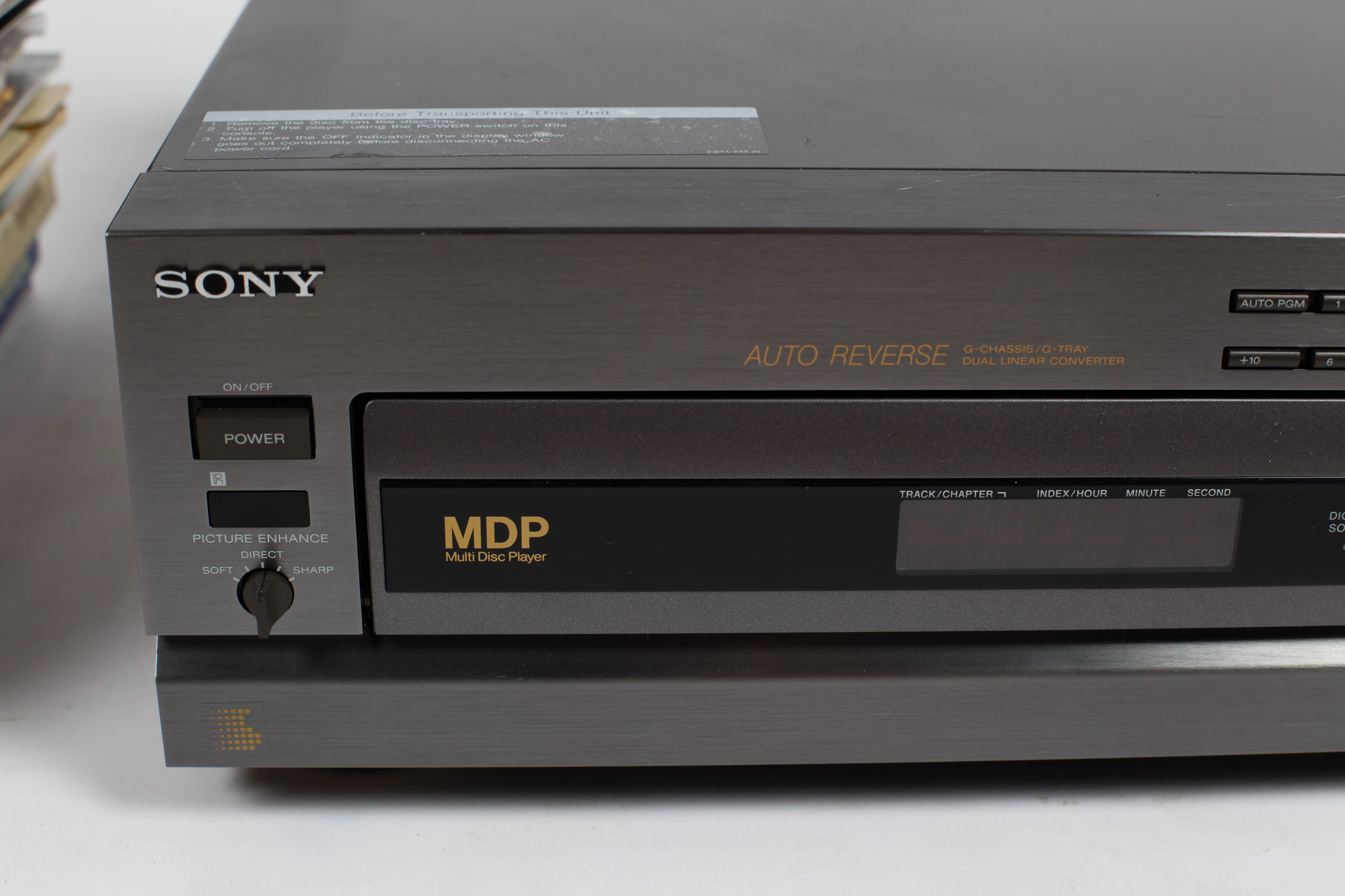Sony Laser Disc Player and Collection of Laser Discs