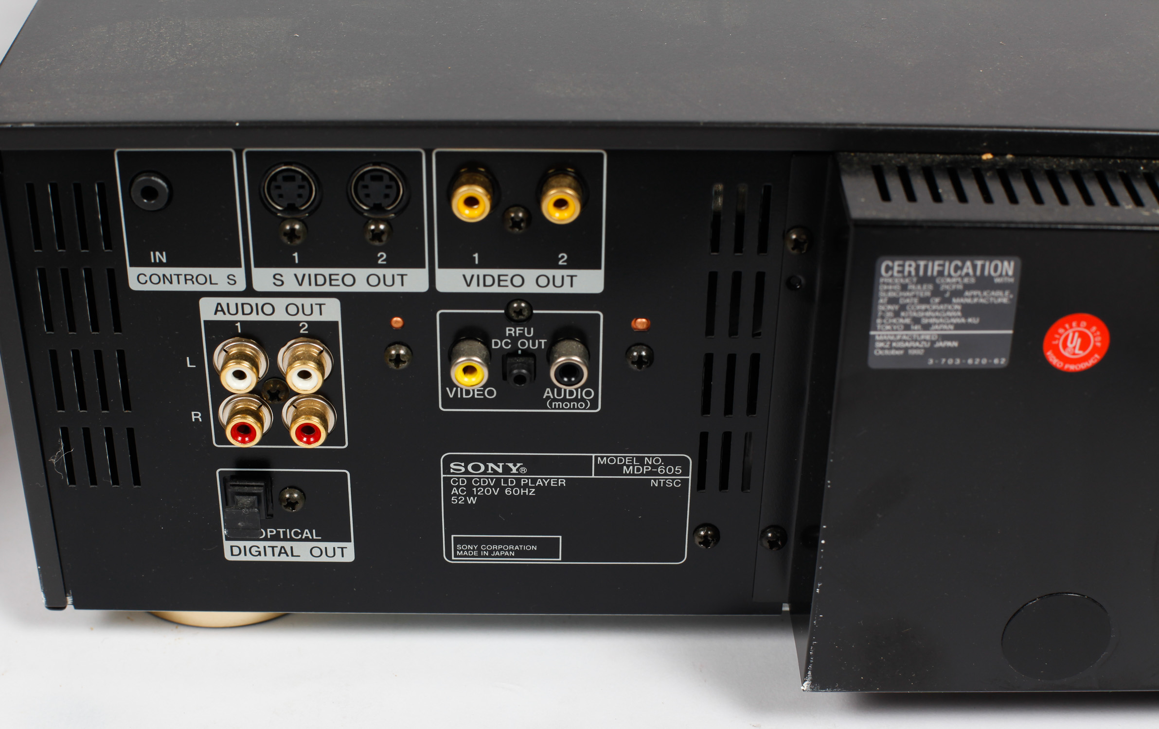 Sony Laser Disc Player and Collection of Laser Discs