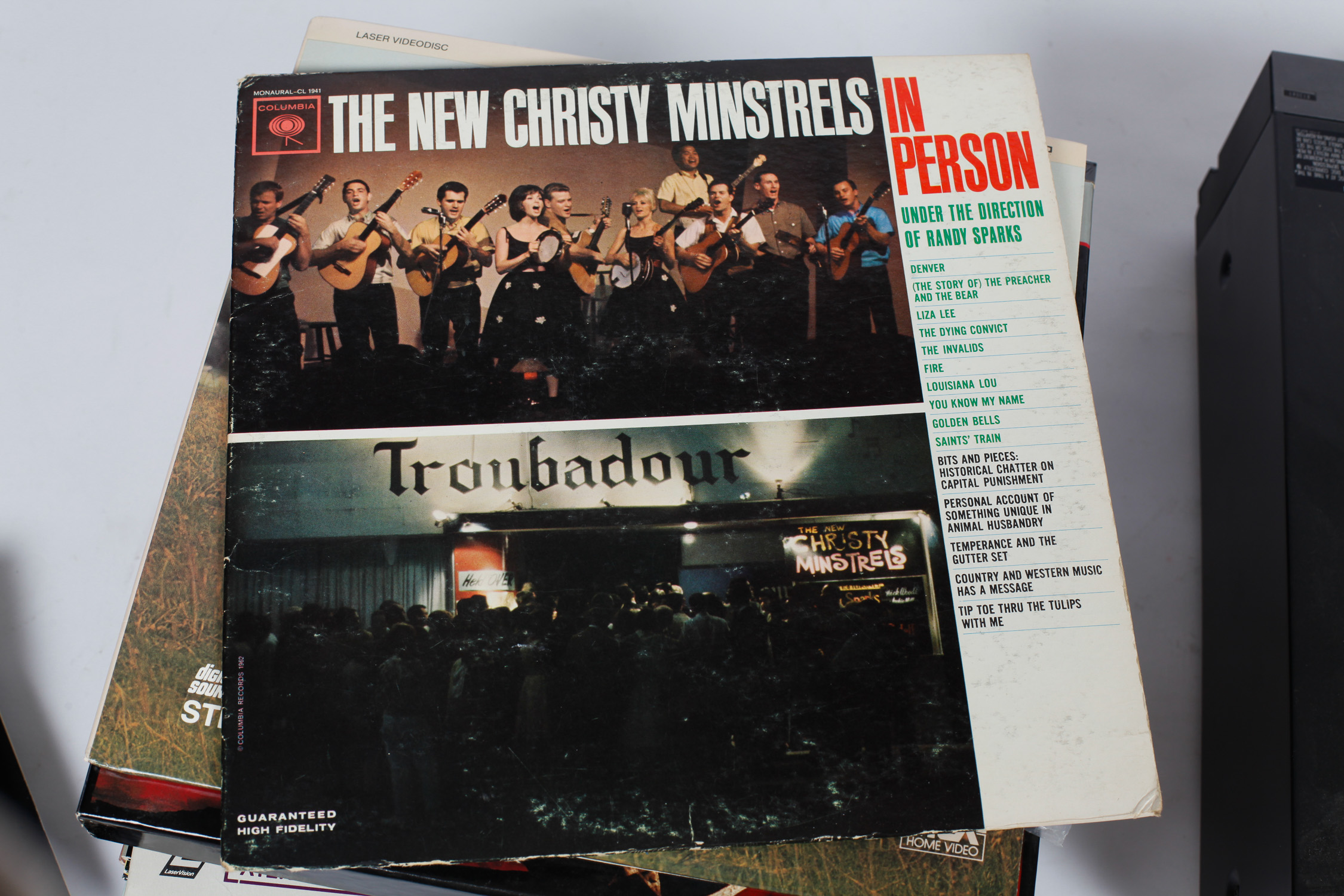 Sony Laser Disc Player and Collection of Laser Discs