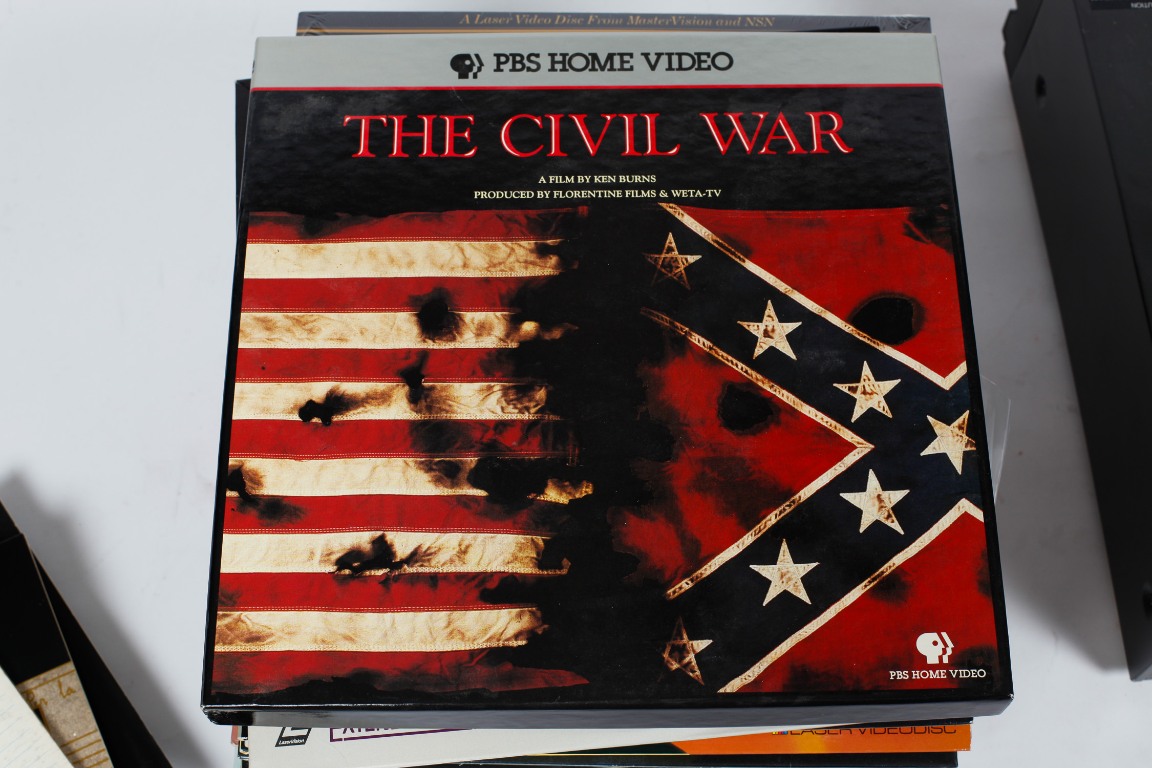 Sony Laser Disc Player and Collection of Laser Discs