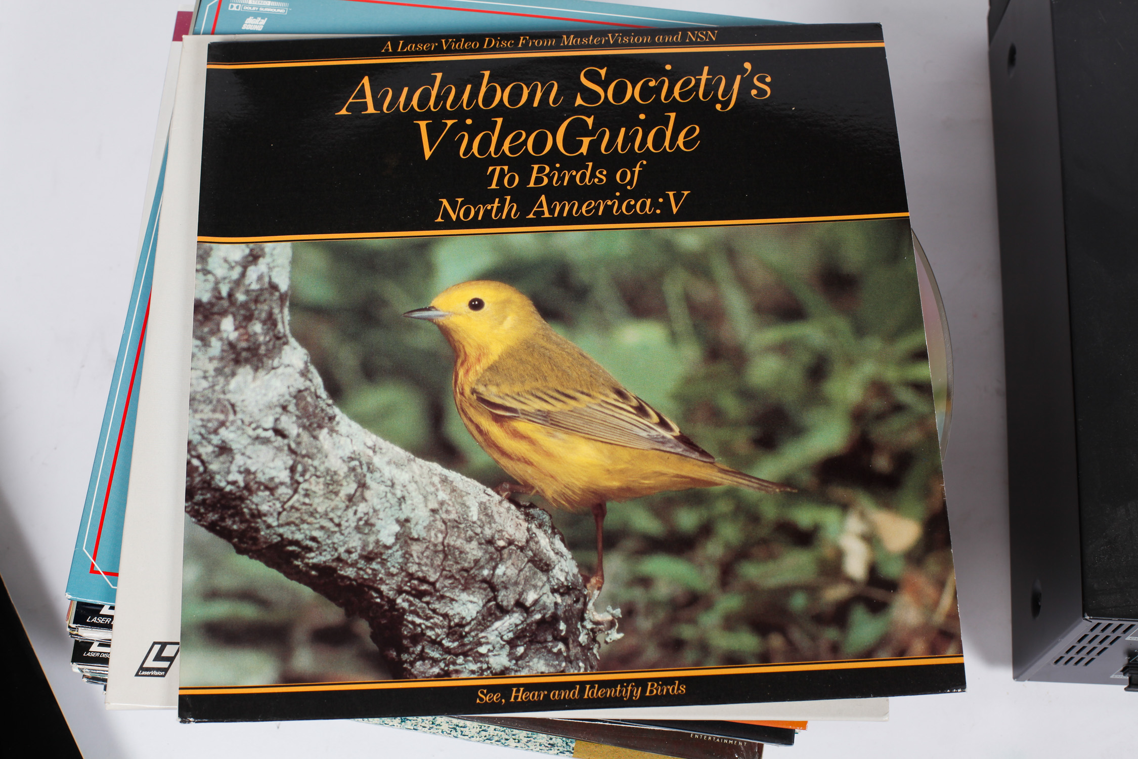 Sony Laser Disc Player and Collection of Laser Discs