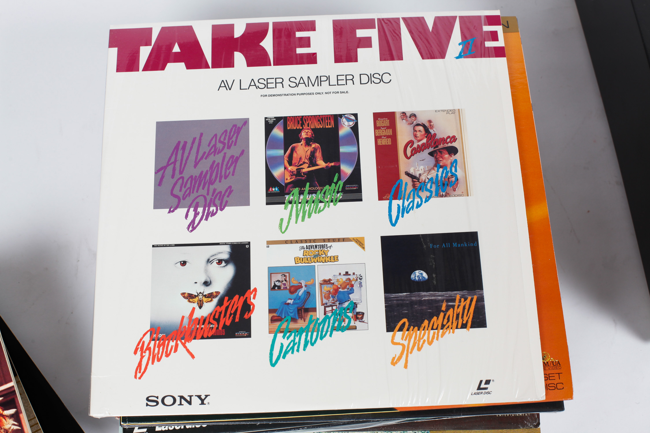 Sony Laser Disc Player and Collection of Laser Discs