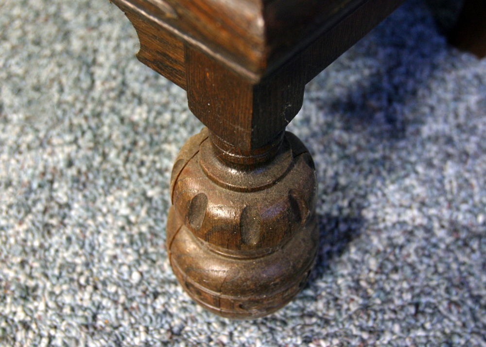 Jacobean Style Mixed Wood Cabinet