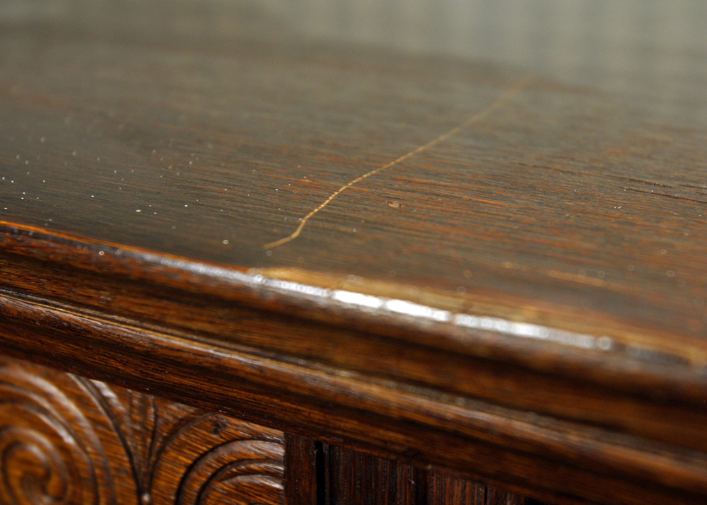 Jacobean Style Mixed Wood Cabinet