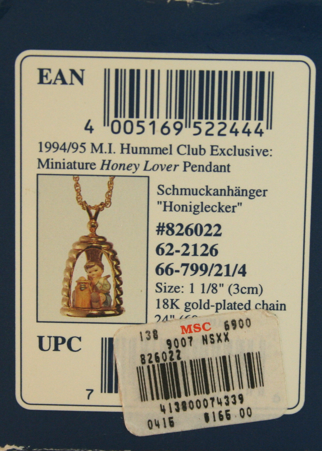 M. I. Hummel Club Collectible Jewelry