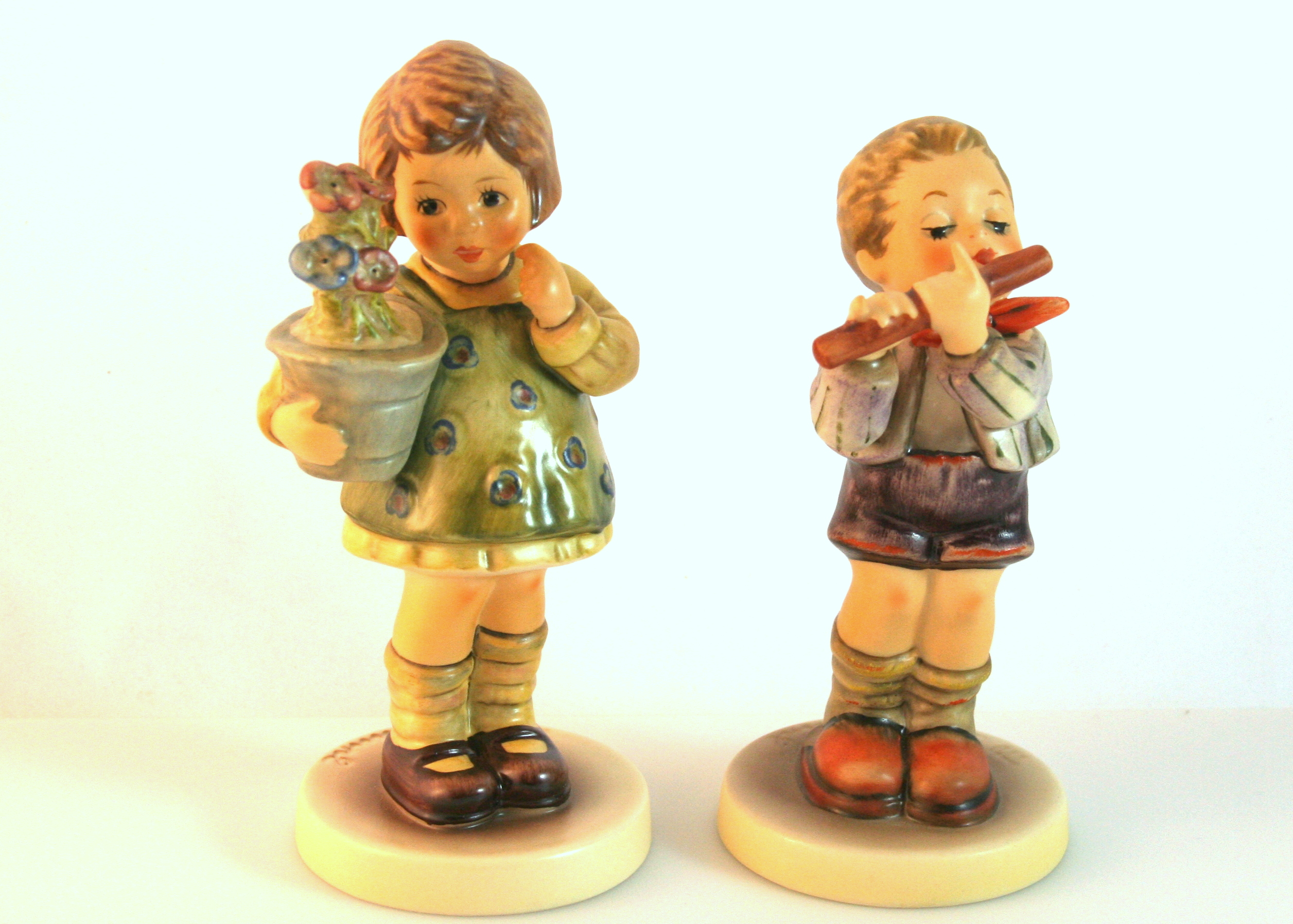 M. I. Hummel Figurines "Morning Concert" and "My Wish is Small"