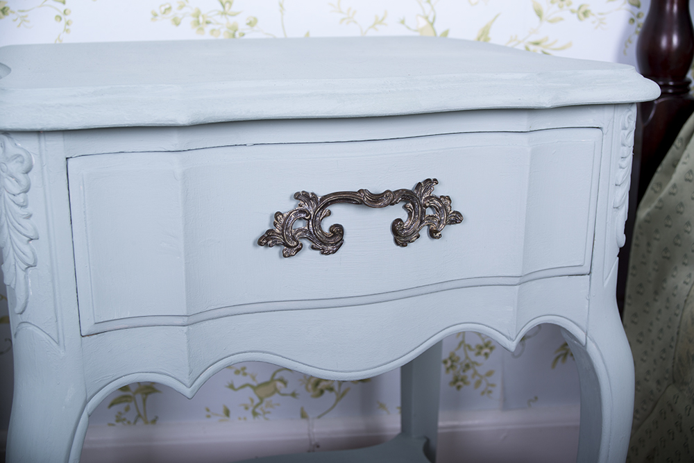 Painted French Provincial Style End Table