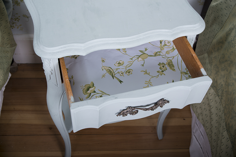 Painted French Provincial Style End Table