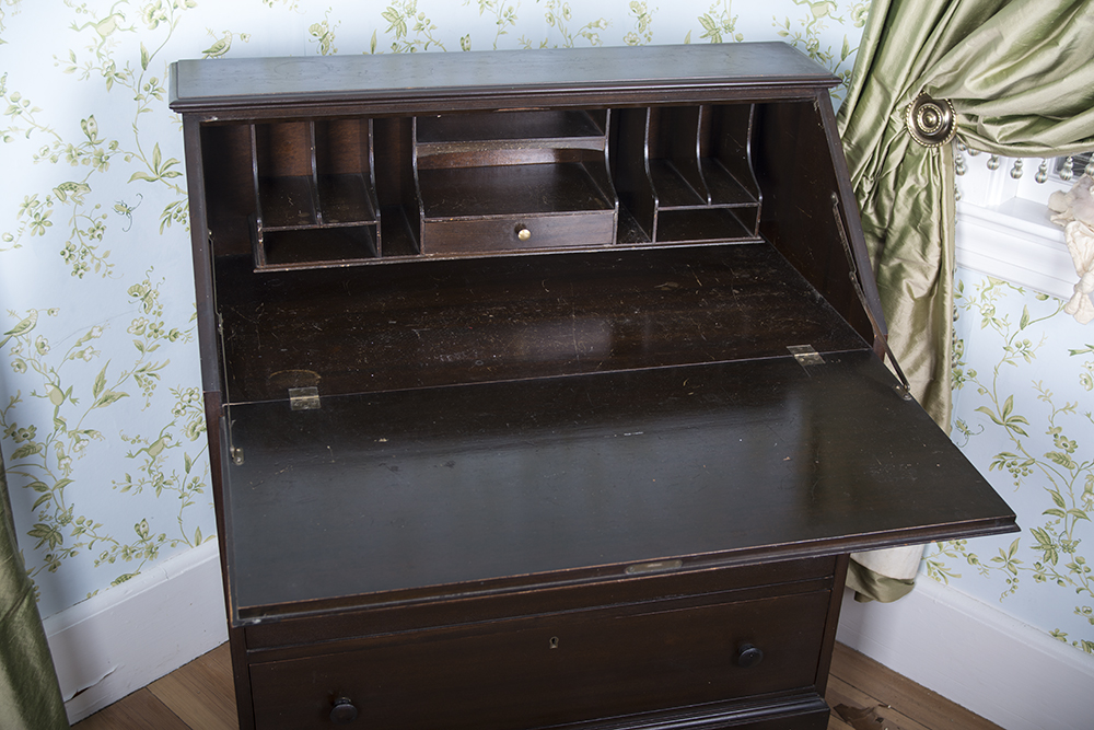 Vintage Mahogany Fall Front Desk