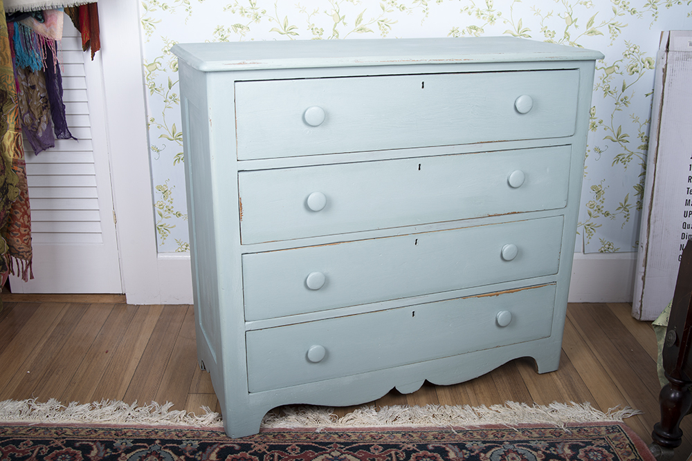 Antique Painted Wood Dresser