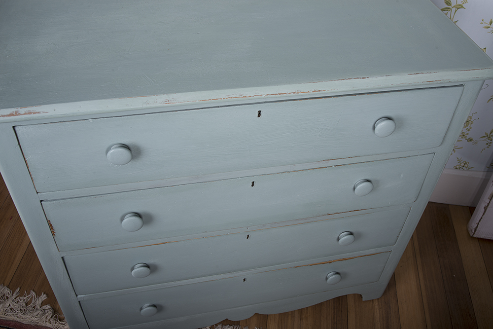 Antique Painted Wood Dresser