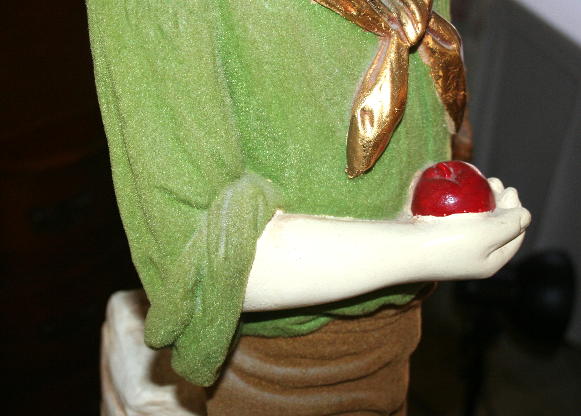 Lamp With Chalkware Statue of Courting Couple