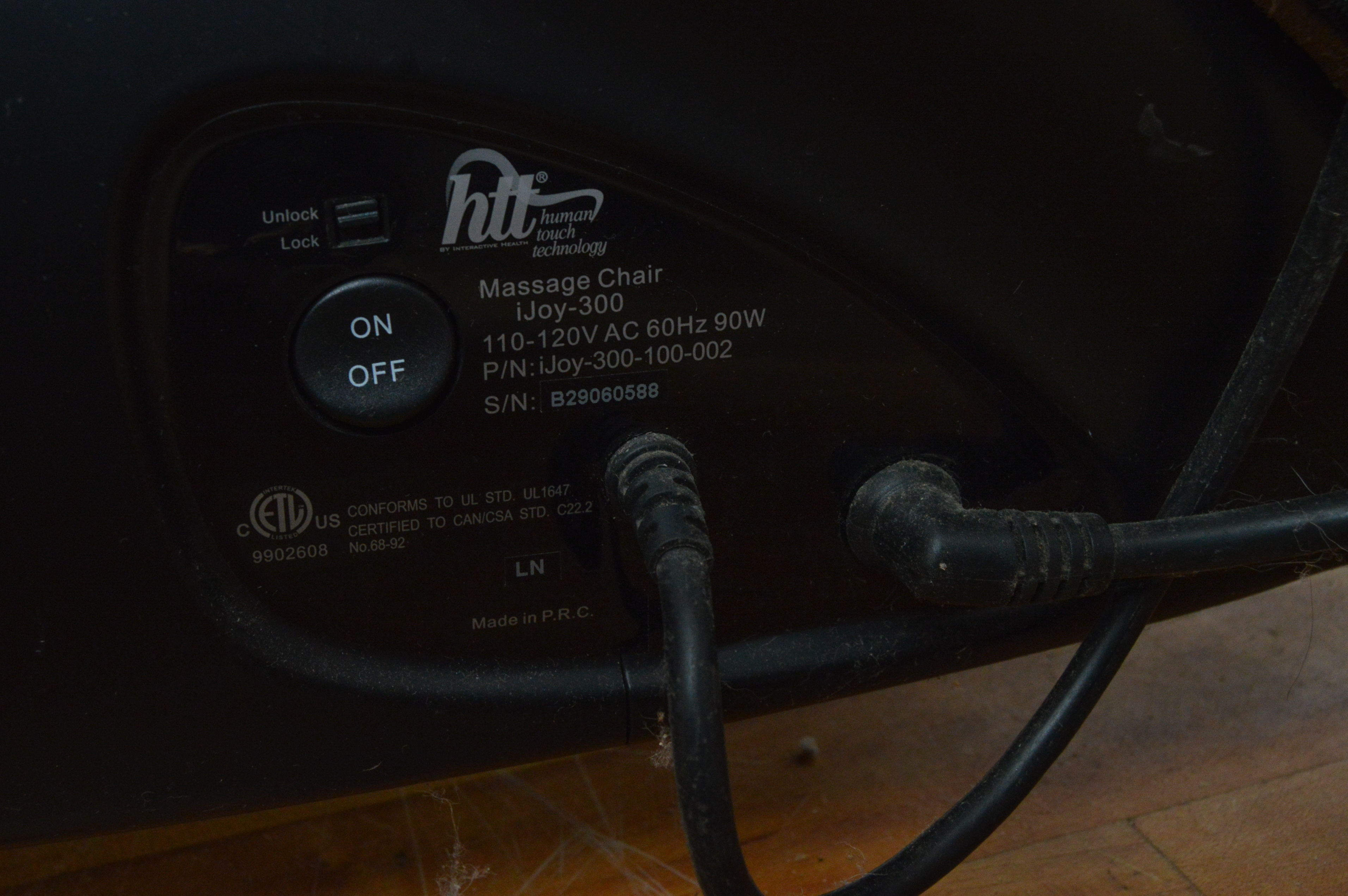 iJoy 300 Brown Microfiber Massage Chair and iJoy Ottoman 3.0