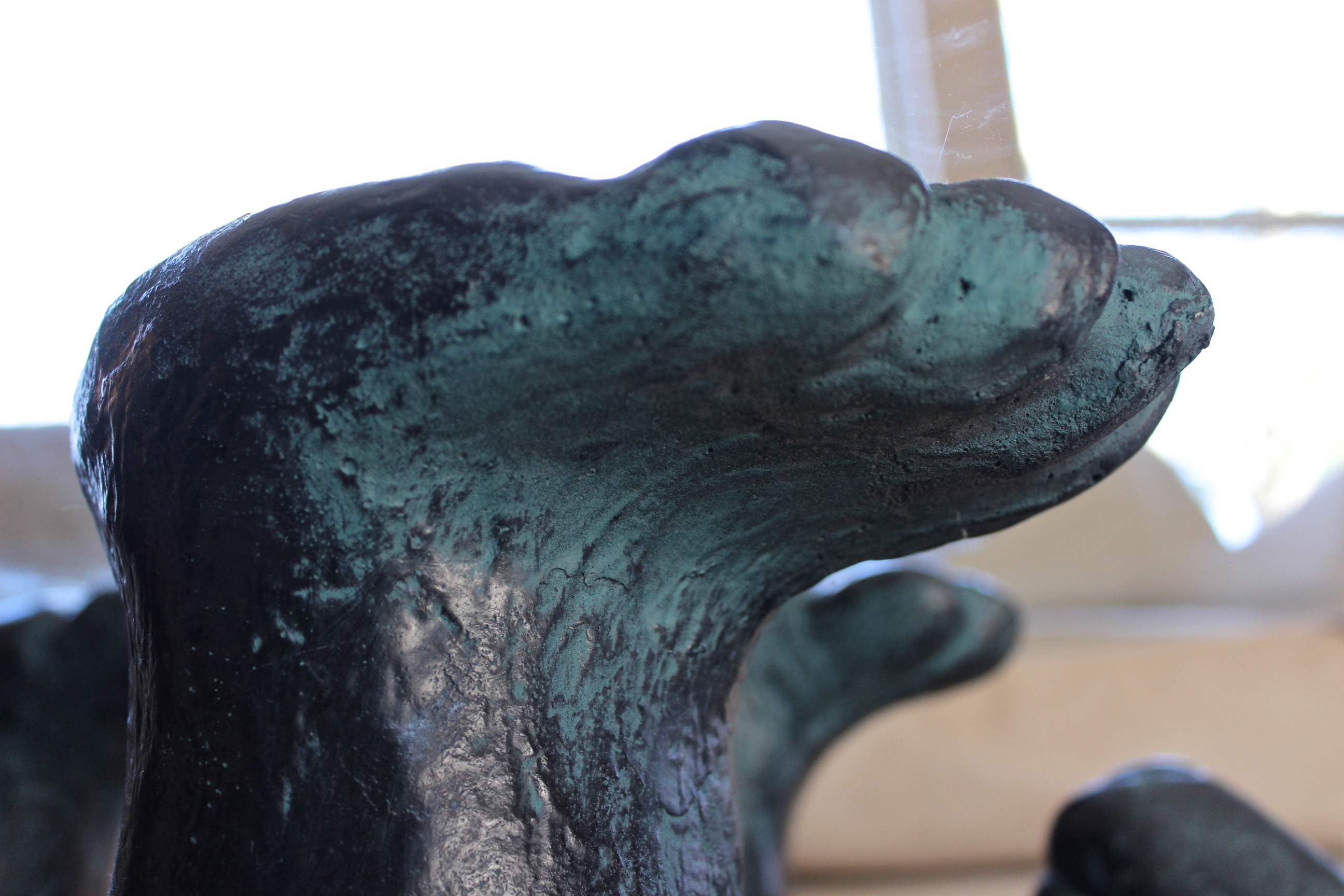 Glass Top Bear Coffee Table