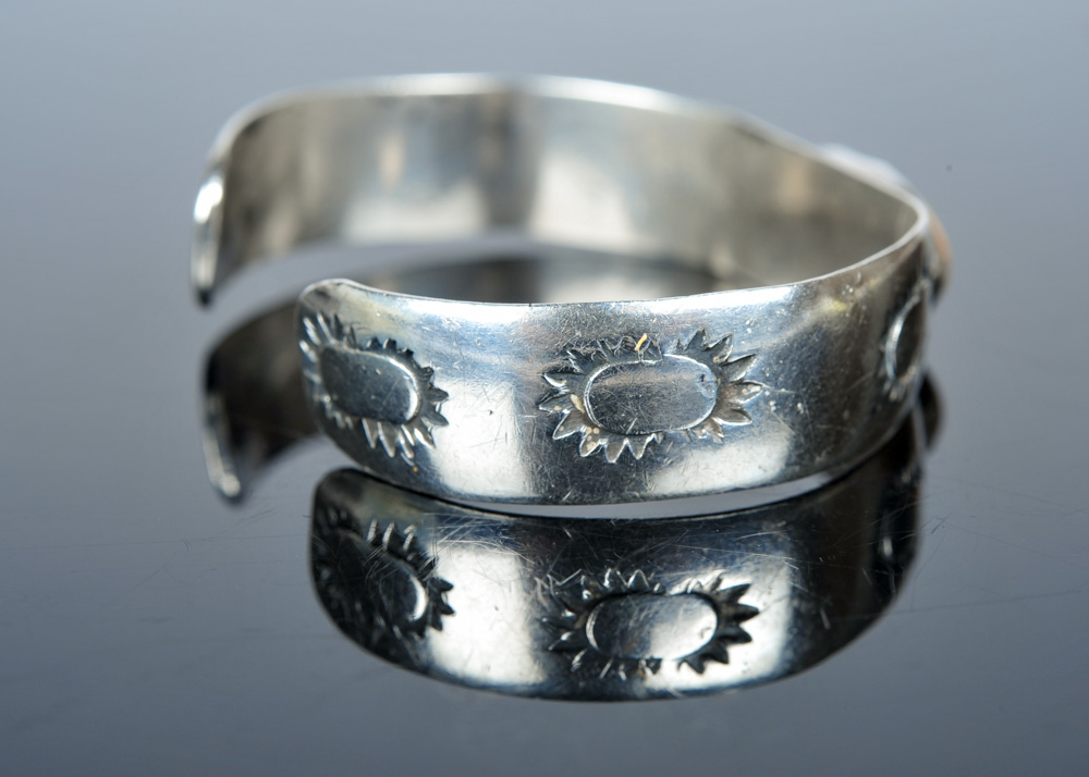 Sterling Silver and Agate Cuff